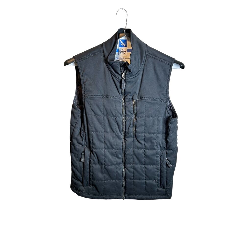 Prana Zion Quilted Vest Black Hiking Size Medium